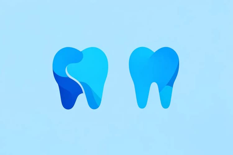 Símbolo do SUS ao lado de um dente estilizado